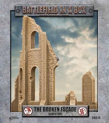 Battlefield In A Box - Gothic Battlefields - Broken Façade - Sandstone (x2)