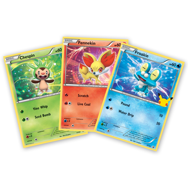 3 carte Pokémon Oversize Kalos First Partners