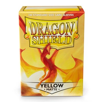 Dragon Shield Standard Sleeves - Matte Yellow (100 Sleeves)